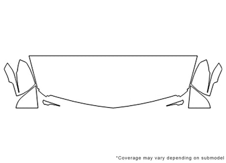 xts 3M Clear Bra Hood Precut PPF Diagram