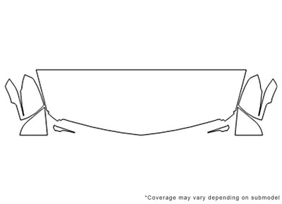 xts Avery Dennison Clear Bra Hood Precut PPF Diagram