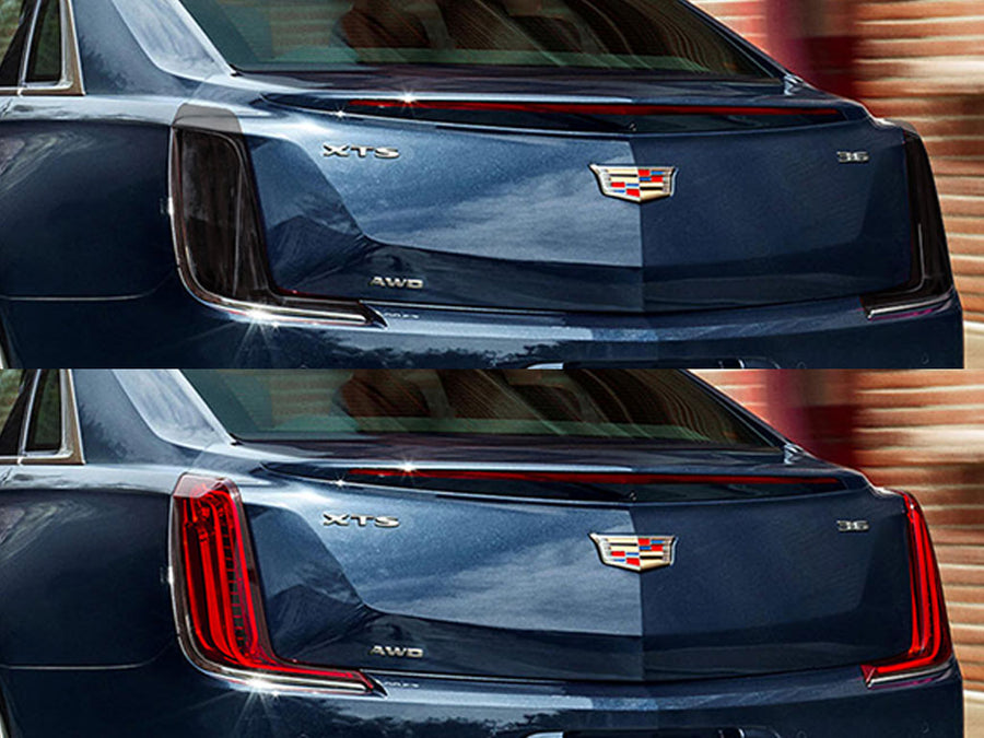 xts Before and After Smoked Taillights