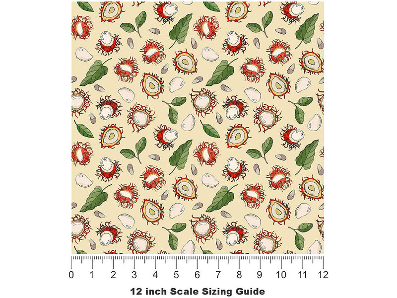 Caesars Variety Fruit Vinyl Film Pattern Size 12 inch Scale~Rwraps Caesars Variety Fruit Sizing Chart~2