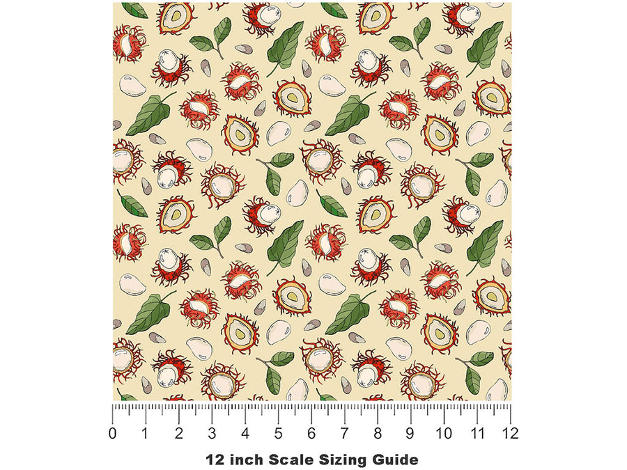 Caesars Variety Fruit Vinyl Film Pattern Size 12 inch Scale~Rwraps Caesars Variety Fruit Sizing Chart~2