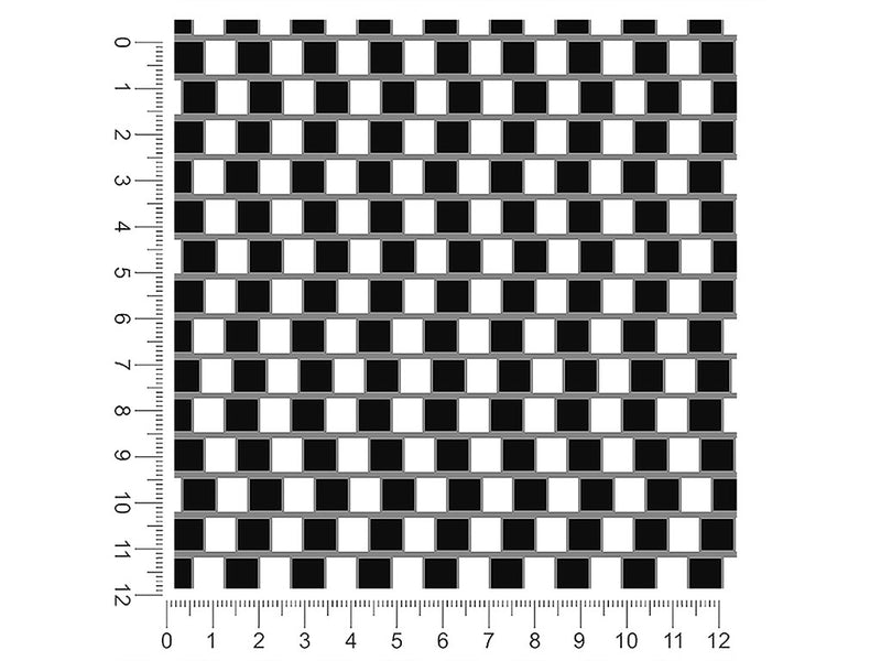 cafe wall optical illusion 1ft x 1ft Craft Sheets