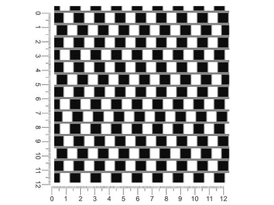 cafe wall optical illusion 1ft x 1ft Craft Sheets