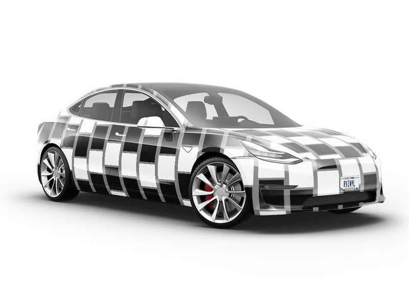 Cafe Wall Optical Illusion Vehicle Vinyl Wrap
