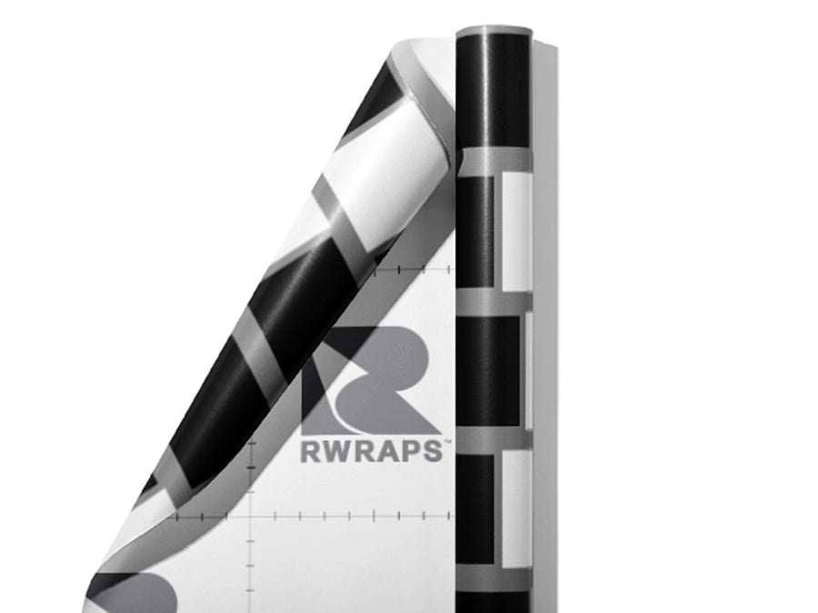 Cafe Wall Optical Illusion Wrap Film Sheets~Rwraps Series 914 Cafe Wall Optical Illusion Scrolled Sheet~3