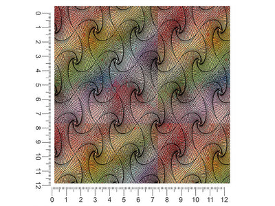 caged rainbow optical illusion 1ft x 1ft Craft Sheets