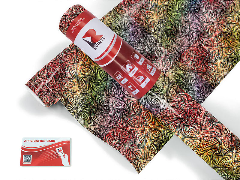 caged rainbow optical illusion Craft Vinyl Roll