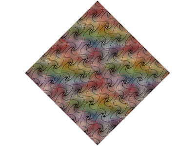 Caged Rainbow Optical Illusion Vinyl Wrap Pattern