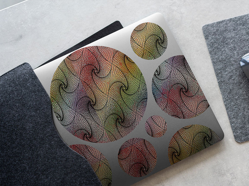 caged rainbow optical illusion DIY Laptop Stickers