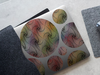 caged rainbow optical illusion DIY Laptop Stickers