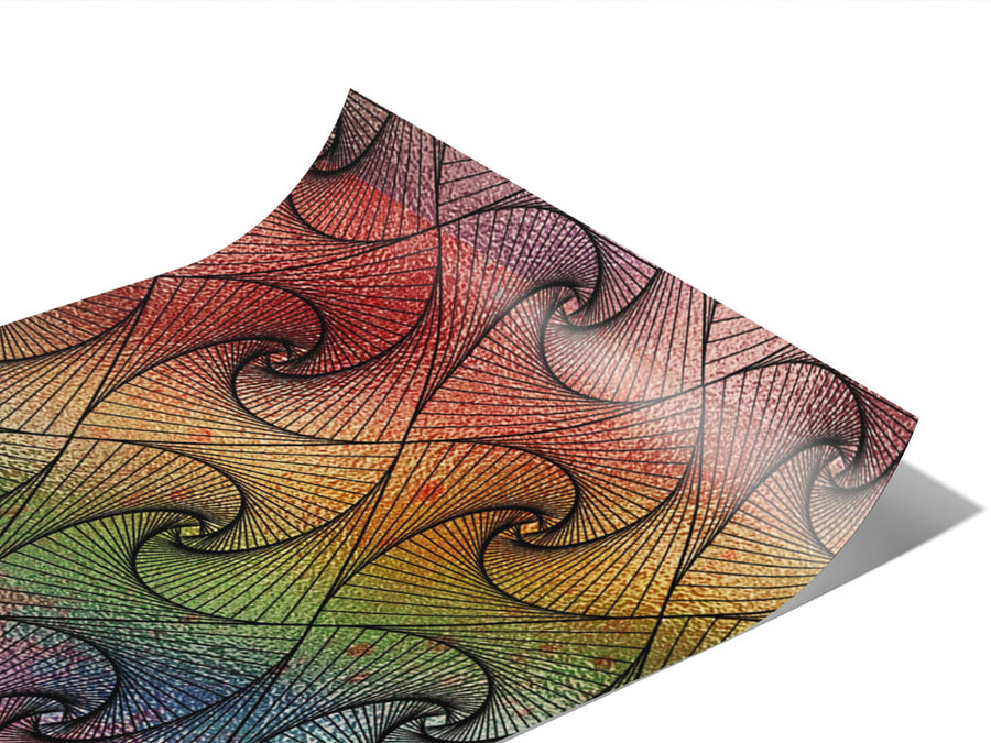 Caged Rainbow Optical Illusion Vinyl Wraps~Rwraps Series 914 Digitally Printed Vinyl Wrap~0