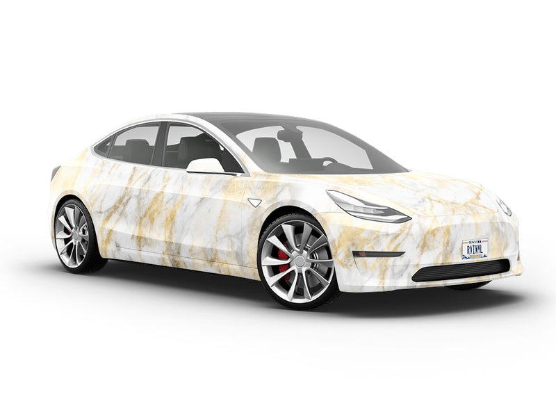 Calacatta Gold Marble Vehicle Vinyl Wrap