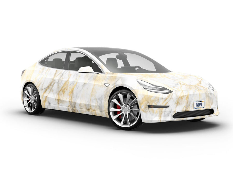 Calacatta Gold Marble Vehicle Vinyl Wrap