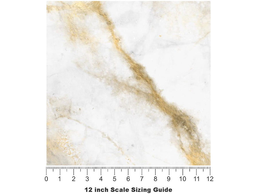 Calacatta Gold Marble Vinyl Film Pattern Size 12 inch Scale~Rwraps Calacatta Gold Marble Sizing Chart~2
