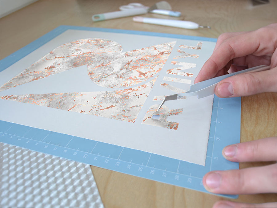 calacatta rose gold marble stone Easy Weed Craft Vinyl