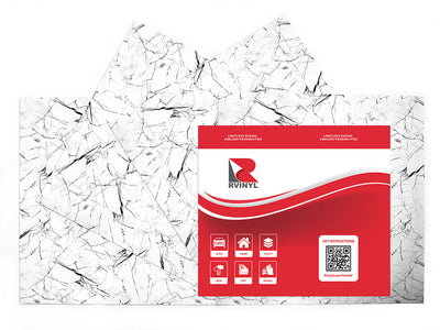 calacatta white marble stone Craft Vinyl Sheet Pack