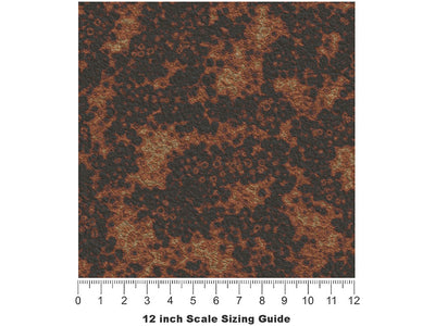 Calcified Ore Rust Vinyl Film Pattern Size 12 inch Scale~Rwraps Calcified Ore Rust Sizing Chart~3