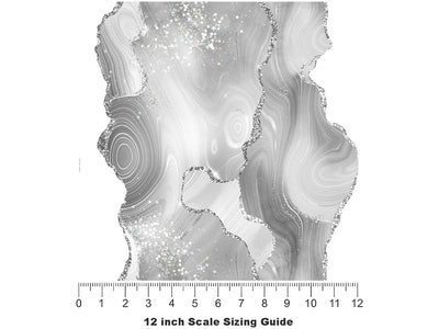 Calla Lily Gemstone Vinyl Film Pattern Size 12 inch Scale~Rwraps Calla Lily Gemstone Sizing Chart~2