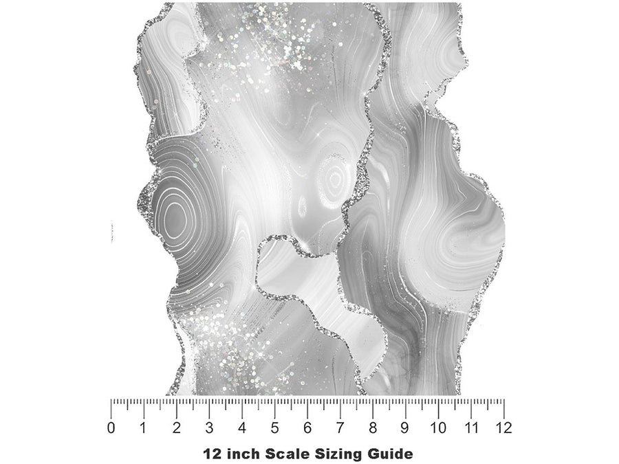 Calla Lily Gemstone Vinyl Film Pattern Size 12 inch Scale~Rwraps Calla Lily Gemstone Sizing Chart~2