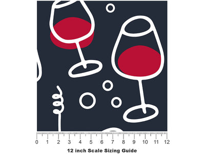 Calling Cabs Alcohol Vinyl Film Pattern Size 12 inch Scale~Rwraps Calling Cabs Alcohol Sizing Chart~2