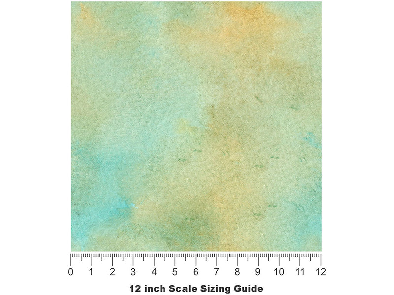 Calm Grasslands Watercolor Vinyl Film Pattern Size 12 inch Scale~Rwraps Calm Grasslands Watercolor Sizing Chart~2