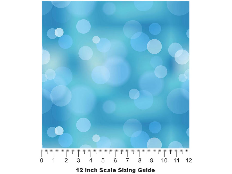 Calm Seas Bokeh Vinyl Film Pattern Size 12 inch Scale~Rwraps Calm Seas Bokeh Sizing Chart~2