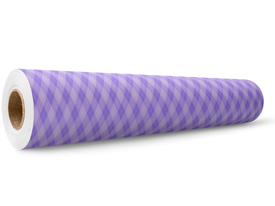 Calming Orchid Argyle Wrap Film Wholesale Roll~Rwraps Series 914 Digitally Printed Vinyl Roll~5