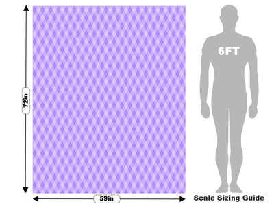 Calming Orchid Argyle Vehicle Wrap Scale~Rwraps Series 914 Calming Orchid Argyle Measurements~1