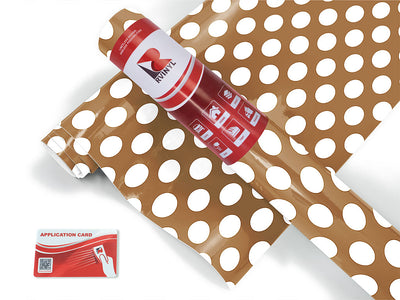 carnation pink polka dot Craft Vinyl Roll