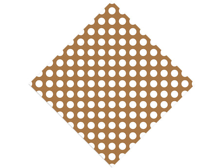 Camel Tan Polka Dot Vinyl Wrap Pattern