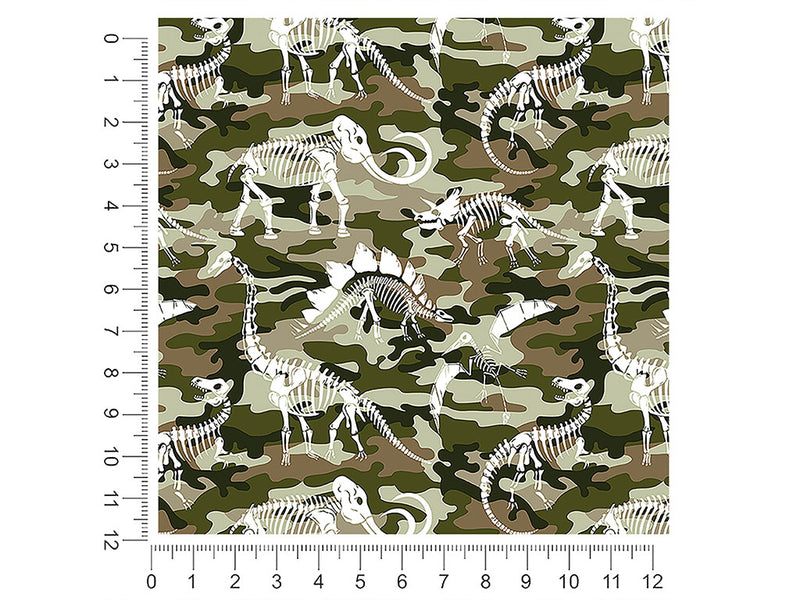 camo dino dinosaur 1ft x 1ft Craft Sheets