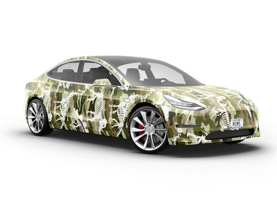 Camo Dino Dinosaur Vehicle Vinyl Wrap