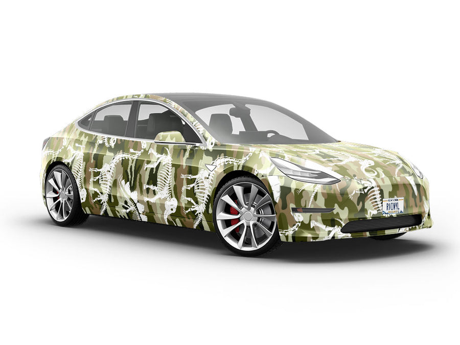 Camo Dino Dinosaur Vehicle Vinyl Wrap