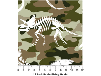 Camo Dino Dinosaur Vinyl Film Pattern Size 12 inch Scale~Rwraps Camo Dino Dinosaur Sizing Chart~2