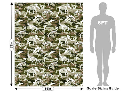 Camo Dino Dinosaur Vehicle Wrap Scale~Rwraps Series 914 Camo Dino Dinosaur Measurements~1