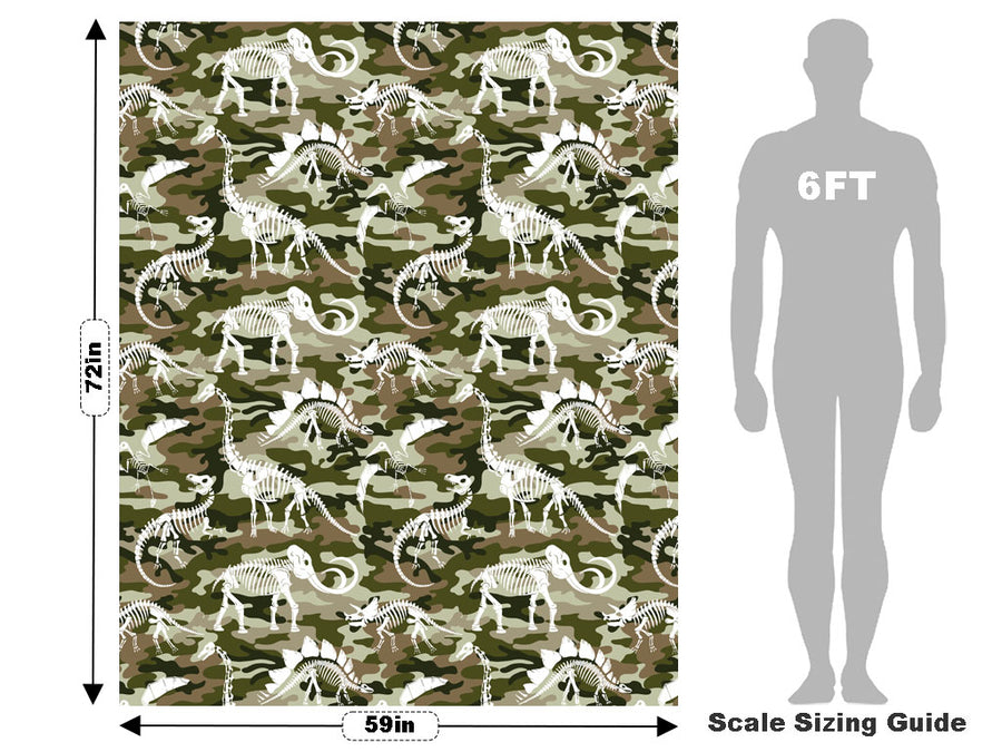 Camo Dino Dinosaur Vehicle Wrap Scale~Rwraps Series 914 Camo Dino Dinosaur Measurements~1