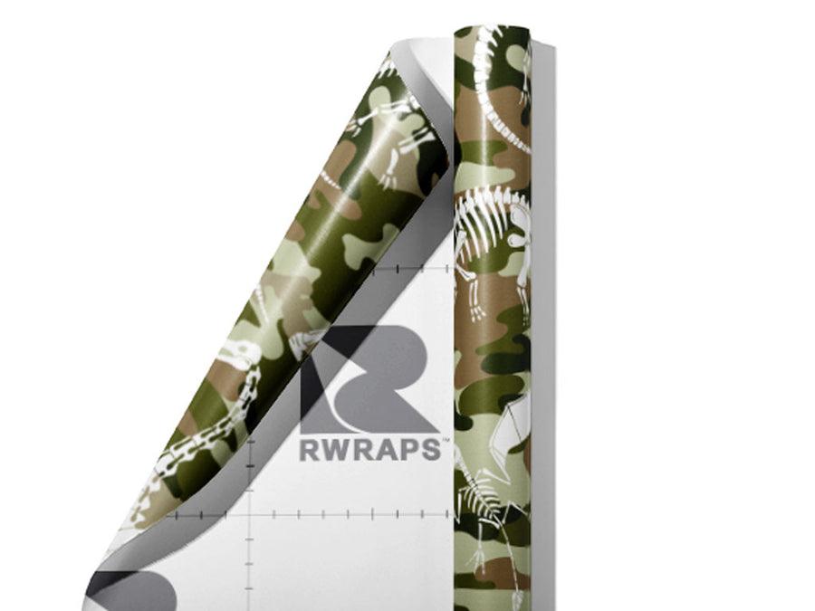 Camo Dino Dinosaur Wrap Film Sheets~Rwraps Series 914 Camo Dino Dinosaur Scrolled Sheet~3