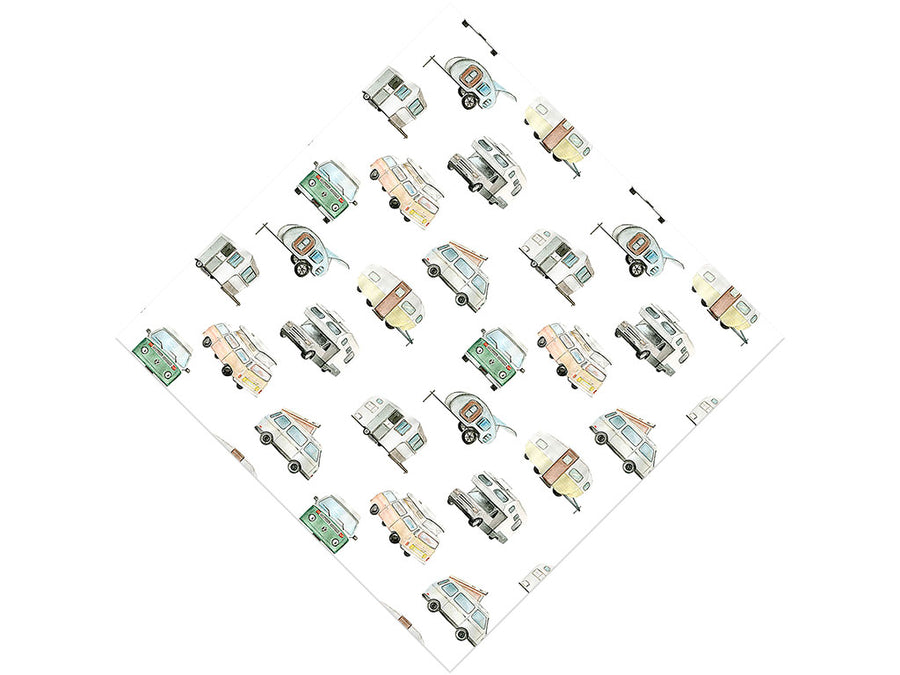 Camper Vans Camping Vinyl Wrap Pattern