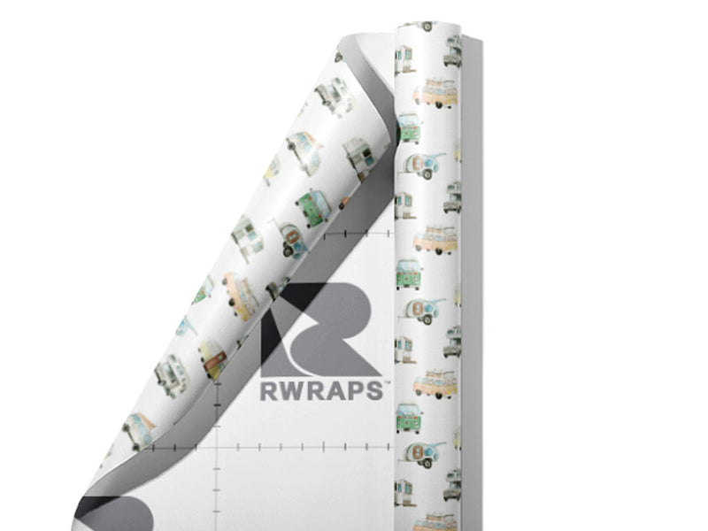 Camper Vans Camping Wrap Film Sheets~Rwraps Series 914 Camper Vans Camping Scrolled Sheet~3