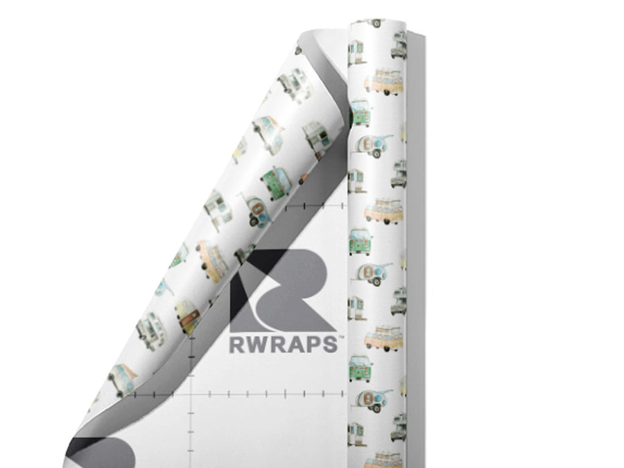 Camper Vans Camping Wrap Film Sheets~Rwraps Series 914 Camper Vans Camping Scrolled Sheet~3
