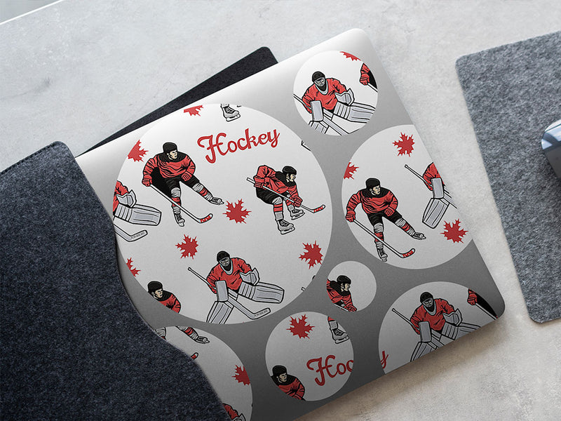canadian hockey sport DIY Laptop Stickers
