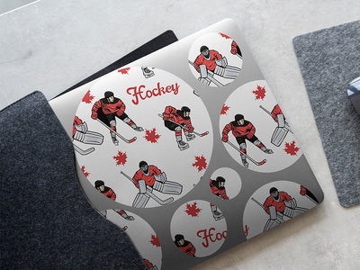 canadian hockey sport DIY Laptop Stickers