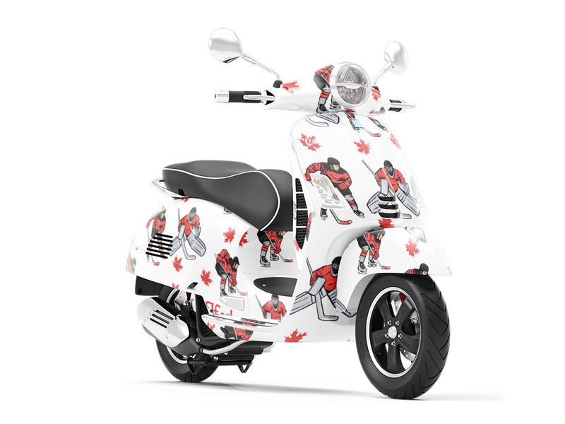 Canadian Hockey Sport Vespa Scooter Wrap Film