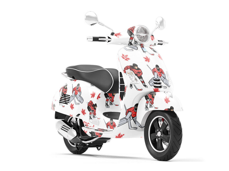 Canadian Hockey Sport Vespa Scooter Wrap Film