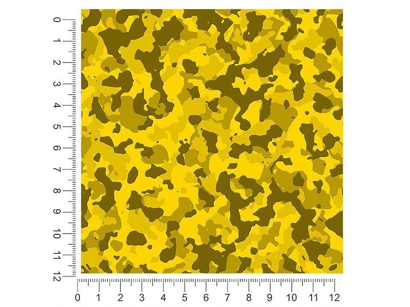 canary masquerade camouflage 1ft x 1ft Craft Sheets