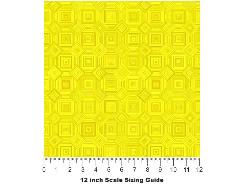 Canary Songs Mosaic Vinyl Film Pattern Size 12 inch Scale~Rwraps Canary Songs Mosaic Sizing Chart~2