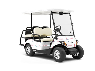Cancer Swords Astrology Wrapped Golf Cart
