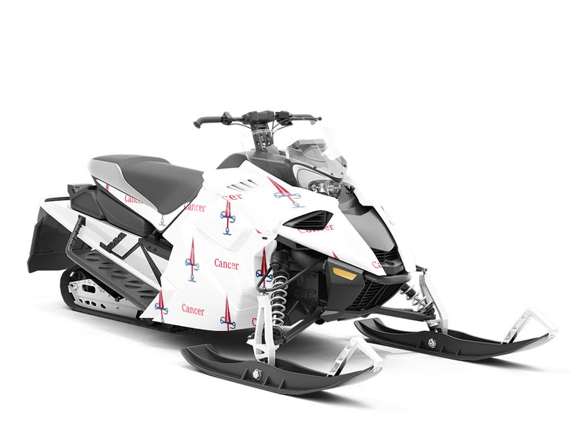 Cancer Swords Astrology Custom Wrapped Snowmobile