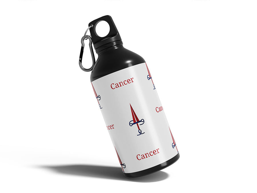 cancer swords astrology Water Bottle DIY Stickers