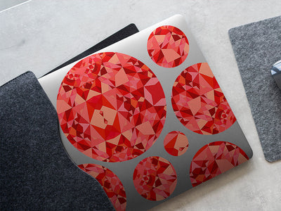 candy apples mosaic DIY Laptop Stickers